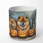 Caroline's Treasures DAC2034CDL Chow Chow Spooky Halloween Decorative Soy Candle Nature Soy Wax Essential Oil Home Decor Ideal for Bedroom Kitchen Bath Office Gift, 10 oz