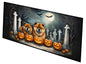 Caroline's Treasures Chow Chow Spooky Halloween Runner Mat 28x58 Front Door Mat Indoor Outdoor Rugs for Entryway Hallway Foyer Non Slip Washable Wide Doormat