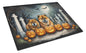 Caroline's Treasures DAC2034LCB Chow Chow Spooky Halloween Glass Cutting Board Large Decorative Tempered Glass Kitchen Cutting and Serving Board Large Size Chopping Board