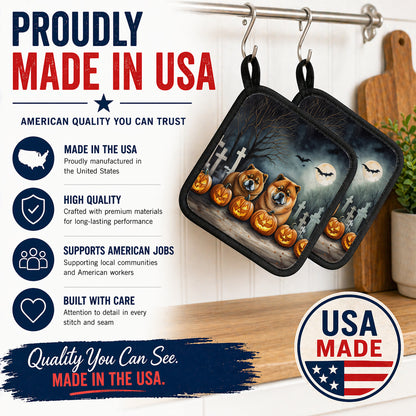 Caroline's Treasures Chow Chow Dogs Set of 2 Kitchen Pot Holders