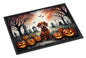 Caroline's Treasures DAC2035JMAT Dachshund Spooky Halloween Indoor or Outdoor Mat 24x36 Front Door Mat Indoor Outdoor Rugs for Entryway, Non Slip Washable Low Pile, 24H X 36W