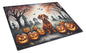 Caroline's Treasures DAC2035LCB Dachshund Spooky Halloween Glass Cutting Board Large Decorative Tempered Glass Kitchen Cutting and Serving Board Large Size Chopping Board