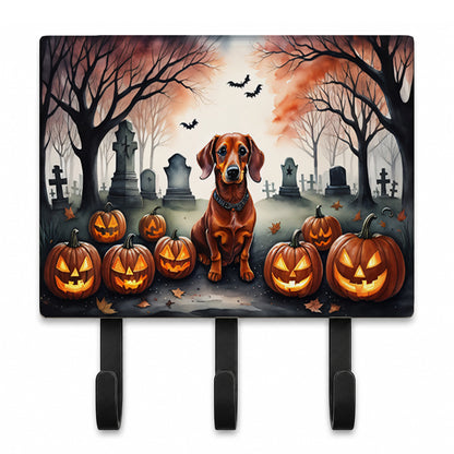 Caroline's Treasures Dachshund Dogs Halloween Ceramic Triple Wall Hook