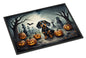 Caroline's Treasures DAC2036JMAT Dachshund Spooky Halloween Indoor or Outdoor Mat 24x36 Front Door Mat Indoor Outdoor Rugs for Entryway, Non Slip Washable Low Pile, 24H X 36W