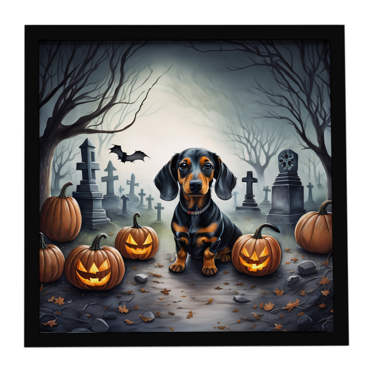 Caroline's Treasures Dachshund Dogs Framed Metal Wall Art 8 x 8 Inch