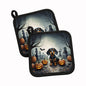 Caroline's Treasures Dachshund Dogs Set of 2 Kitchen Pot Holders