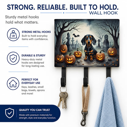 Caroline's Treasures Dachshund Dogs Halloween Ceramic Triple Wall Hook