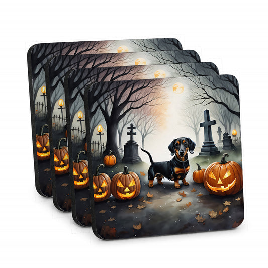 Caroline's Treasures Dachshund Dogs Foam Drink Coasters Set of 4 Absorbent