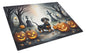 Caroline's Treasures DAC2037LCB Dachshund Spooky Halloween Glass Cutting Board Large Decorative Tempered Glass Kitchen Cutting and Serving Board Large Size Chopping Board
