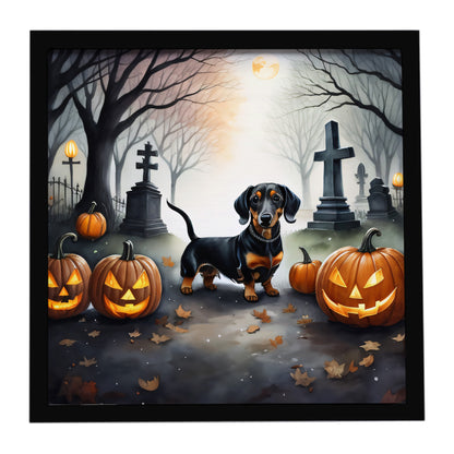Caroline's Treasures Dachshund Dogs Framed Metal Wall Art 8 x 8 Inch