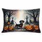 Caroline's Treasures DAC2037PILLOWCASE Dachshund Spooky Halloween Fabric Standard Pillowcase Lightweight Super Soft Easy Care Decorative Artwork Pillowcase, Standard