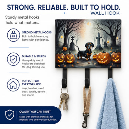 Caroline's Treasures Dachshund Dogs Halloween Ceramic Triple Wall Hook