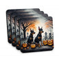 Caroline's Treasures Doberman Pinscher Dogs Foam Drink Coasters Set of 4
