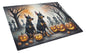 Caroline's Treasures DAC2038LCB Doberman Pinscher Spooky Halloween Glass Cutting Board Large Decorative Tempered Glass Kitchen Cutting and Serving Board Large Size Chopping Board