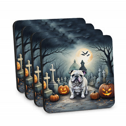 Caroline's Treasures English Bulldog Dogs Foam Drink Coasters Set of 4