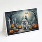 Caroline's Treasures DAC2039GCA7P English Bulldog Spooky Halloween Greeting Cards and Envelopes Pack of 8 Blank Cards with Envelopes Whimsical A7 Size 5x7 Blank Greeting Cards