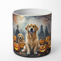 Caroline's Treasures DAC2041CDL Golden Retriever Spooky Halloween Decorative Soy Candle Nature Soy Wax Essential Oil Home Decor Ideal for Bedroom Kitchen Bath Office Gift, 10 oz