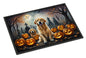 Caroline's Treasures DAC2041MAT Golden Retriever Spooky Halloween Doormat 18x27 Front Door Mat Indoor Outdoor Rugs for Entryway, Non Slip Washable Low Pile, 18H X 27W