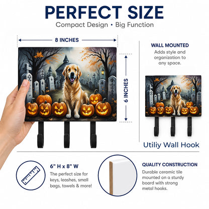 Caroline's Treasures Golden Retriever Dogs Ceramic Triple Wall Hook