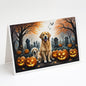 Caroline's Treasures DAC2043GCA7P Golden Retriever Spooky Halloween Greeting Cards and Envelopes Pack of 8 Blank Cards with Envelopes Whimsical A7 Size 5x7 Blank Greeting Cards