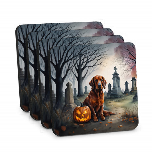 Caroline's Treasures Irish Setter Dogs Foam Drink Coasters Set of 4