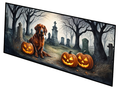 Caroline's Treasures Irish Setter Spooky Halloween Runner Mat 28x58 Front Door Mat Indoor Outdoor Rugs for Entryway Hallway Foyer Non Slip Washable Wide Doormat