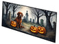 Caroline's Treasures Irish Setter Spooky Halloween Runner Mat 28x58 Front Door Mat Indoor Outdoor Rugs for Entryway Hallway Foyer Non Slip Washable Wide Doormat