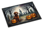 Caroline's Treasures DAC2044JMAT Irish Setter Spooky Halloween Indoor or Outdoor Mat 24x36 Front Door Mat Indoor Outdoor Rugs for Entryway, Non Slip Washable Low Pile, 24H X 36W