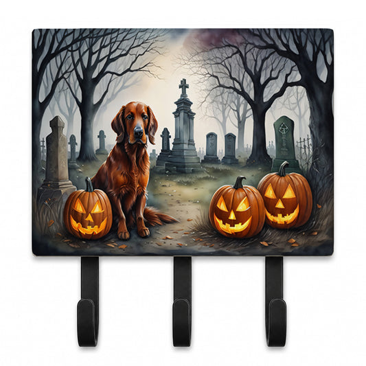 Caroline's Treasures Irish Setter Dogs Halloween Ceramic Triple Wall Hook