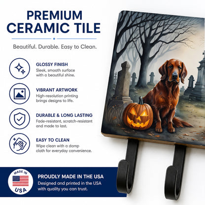 Caroline's Treasures Irish Setter Dogs Halloween Ceramic Triple Wall Hook