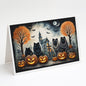 Caroline's Treasures DAC2045GCA7P Keeshond Spooky Halloween Greeting Cards and Envelopes Pack of 8 Blank Cards with Envelopes Whimsical A7 Size 5x7 Blank Greeting Cards