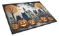 Caroline's Treasures DAC2045LCB Keeshond Spooky Halloween Glass Cutting Board Large Decorative Tempered Glass Kitchen Cutting and Serving Board Large Size Chopping Board