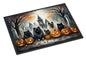 Caroline's Treasures DAC2046MAT Keeshond Spooky Halloween Doormat 18x27 Front Door Mat Indoor Outdoor Rugs for Entryway, Non Slip Washable Low Pile, 18H X 27W