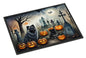 Caroline's Treasures DAC2047JMAT Keeshond Spooky Halloween Indoor or Outdoor Mat 24x36 Front Door Mat Indoor Outdoor Rugs for Entryway, Non Slip Washable Low Pile, 24H X 36W