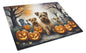 Caroline's Treasures DAC2048LCB Norfolk Terrier Spooky Halloween Glass Cutting Board Large Decorative Tempered Glass Kitchen Cutting and Serving Board Large Size Chopping Board