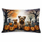 Caroline's Treasures DAC2048PILLOWCASE Norfolk Terrier Spooky Halloween Fabric Standard Pillowcase Lightweight Super Soft Easy Care Decorative Artwork Pillowcase, Standard