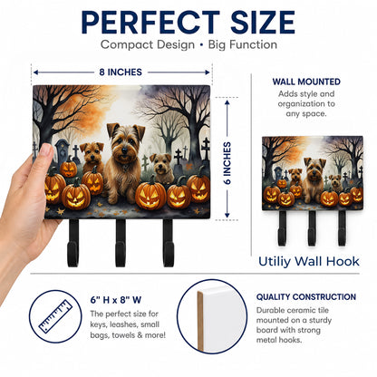 Caroline's Treasures Norfolk Terrier Dogs Ceramic Triple Wall Hook