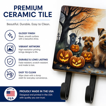 Caroline's Treasures Norfolk Terrier Dogs Ceramic Triple Wall Hook
