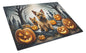 Caroline's Treasures DAC2049LCB Norwich Terrier Spooky Halloween Glass Cutting Board Large Decorative Tempered Glass Kitchen Cutting and Serving Board Large Size Chopping Board