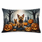 Caroline's Treasures DAC2049PILLOWCASE Norwich Terrier Spooky Halloween Fabric Standard Pillowcase Lightweight Super Soft Easy Care Decorative Artwork Pillowcase, Standard