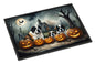 Caroline's Treasures DAC2050JMAT Saint Bernard Spooky Halloween Indoor or Outdoor Mat 24x36 Front Door Mat Indoor Outdoor Rugs for Entryway, Non Slip Washable Low Pile, 24H X 36W