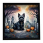Caroline's Treasures Scottish Terrier Dogs Framed Metal Wall Art 8x8 In