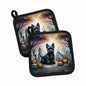 Caroline's Treasures Scottish Terrier Dogs Set of 2 Kitchen Pot Holders
