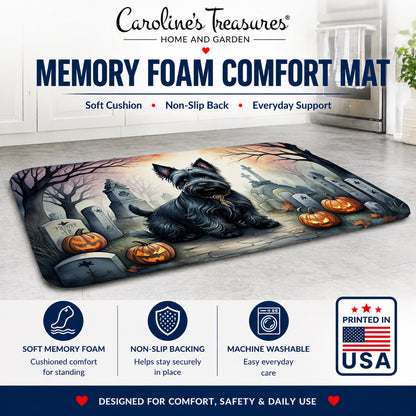 Caroline's Treasures Scottish Terrier Dogs Memory Foam Mat 19x27