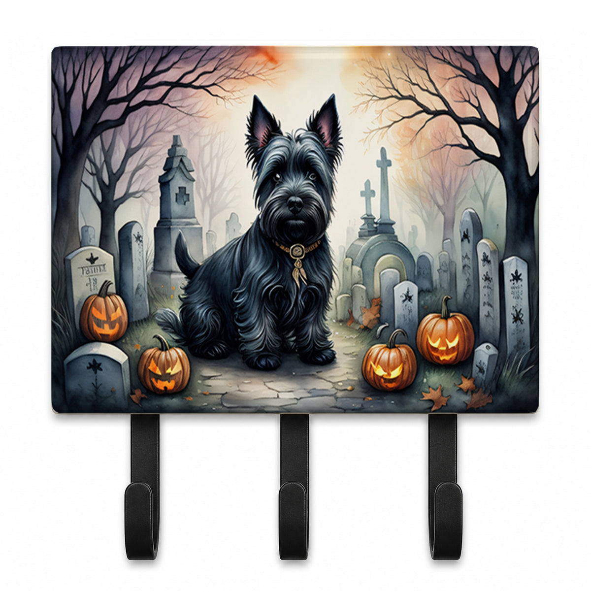Caroline's Treasures Scottish Terrier Dogs Ceramic Triple Wall Hook