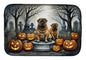 Caroline's Treasures DAC2052DDM Shar Pei Spooky Halloween Dish Drying Mat Absorbent Dish Drying Mat Pad for Kitchen Counter Dish Drainer Mat for Countertop, 14 x 21, Multicolor