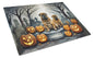 Caroline's Treasures DAC2052LCB Shar Pei Spooky Halloween Glass Cutting Board Large Decorative Tempered Glass Kitchen Cutting and Serving Board Large Size Chopping Board