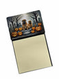 Caroline's Treasures Shar Pei Spooky Halloween Sticky Note Holder Refillable Dispenser Self-Sticky Note Pads, Memo Pads Blank Desk Accessories