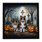 Caroline's Treasures Sheltie Dogs Framed Metal Wall Art 8 x 8 Inch