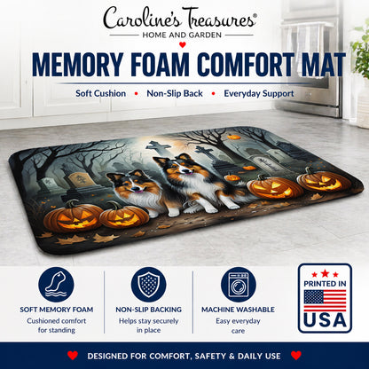 Caroline's Treasures Sheltie Dogs Memory Foam Mat 19x27